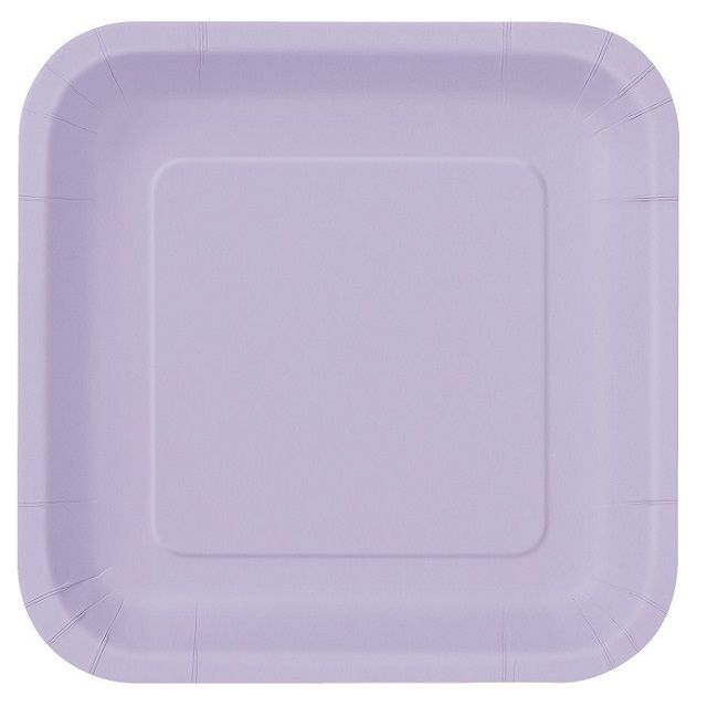 Unique Lavender Square Plate 9 inch