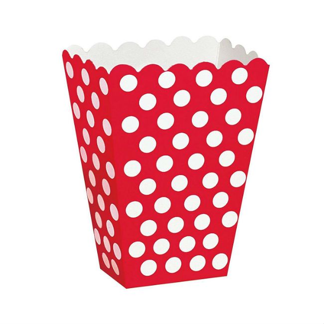 Unique - Treat Boxes - Ruby Red Dot